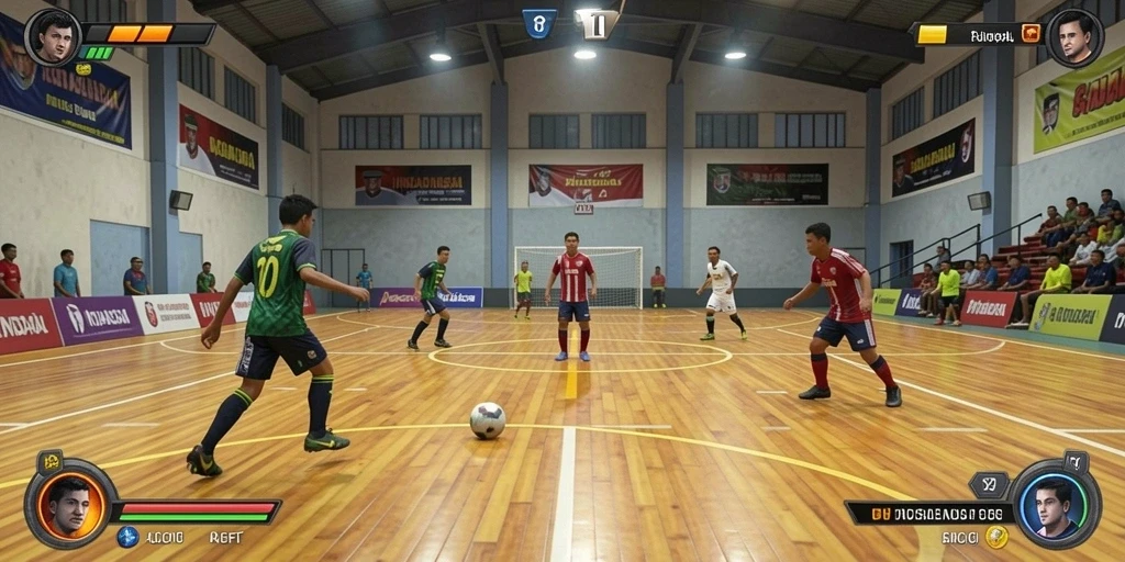 Tangkapan layar menampilkan karakter utama dalam posisi siap bertarung.