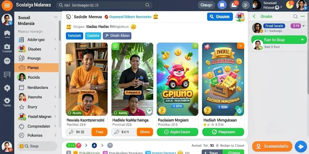 Tampilan antarmuka yang intuitif dan menarik.