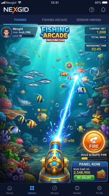 Galeri pratinjau visual nexgid build APK resmi terbaru